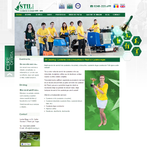 Un proiect de web design realizat pentru un client din Pitesti, StilCleaning.ro, firma de curatenie civila