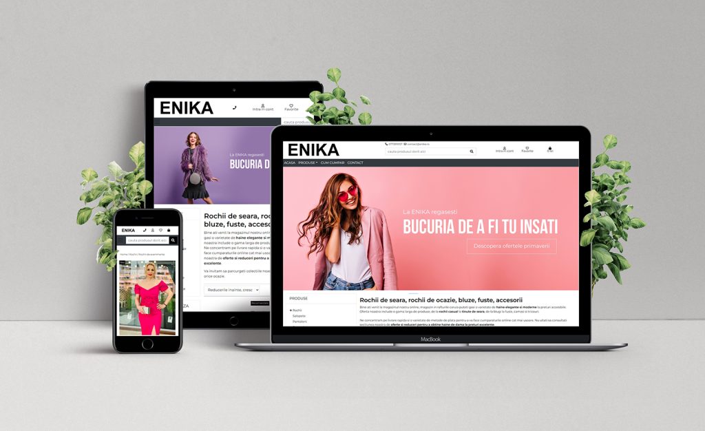Crearea magazinului online de fashion Enika.ro din Vivo Mall Pitesti