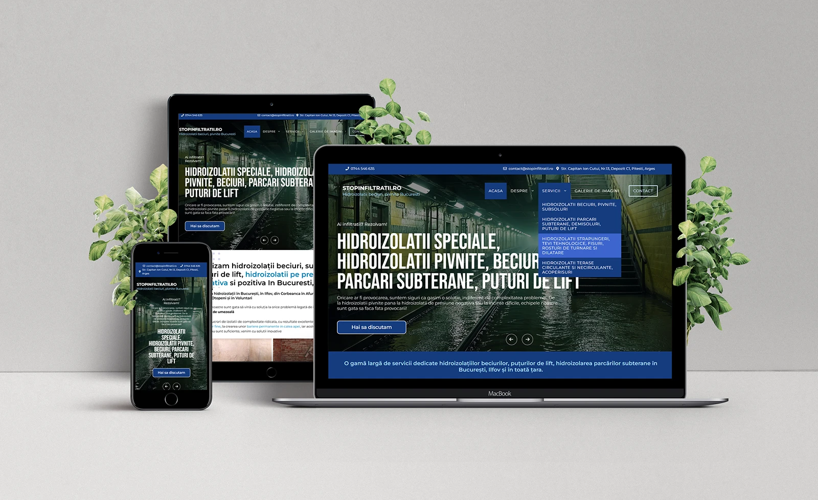 Creare site de hidroizolatii in Bucuresti, Ilfov
