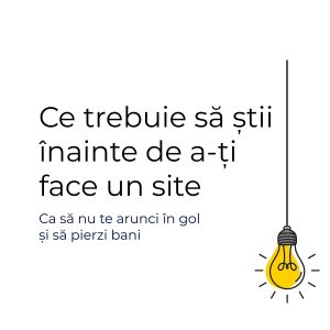 Ce trebuie sa stii inainte de a-ti comanda un site