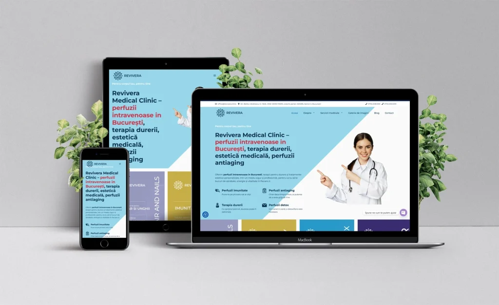 Pret creare site clinica medicala Bucuresti. Cat costa un site pentru clinica mea medicala