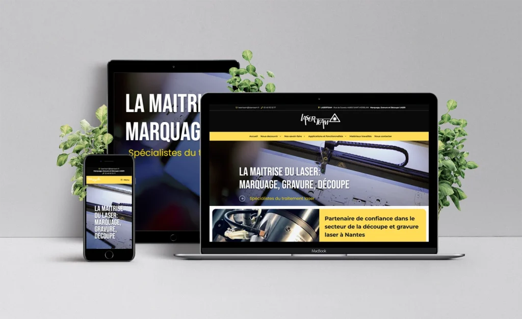 Creare site in limba franceza, LaserTeam.fr